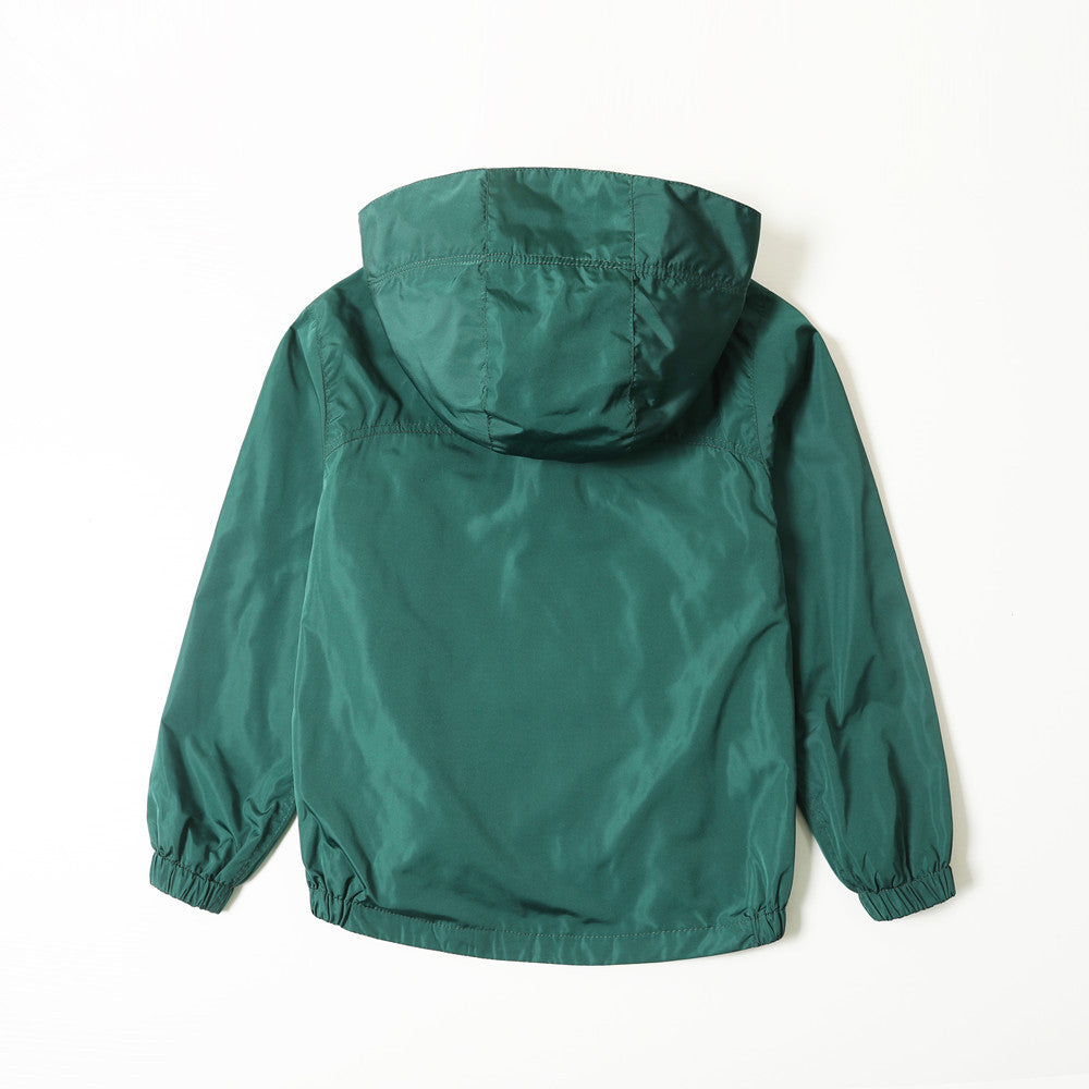 Coat Jacket Autumn New Medium And Big Kids Hood - Mubimart -  