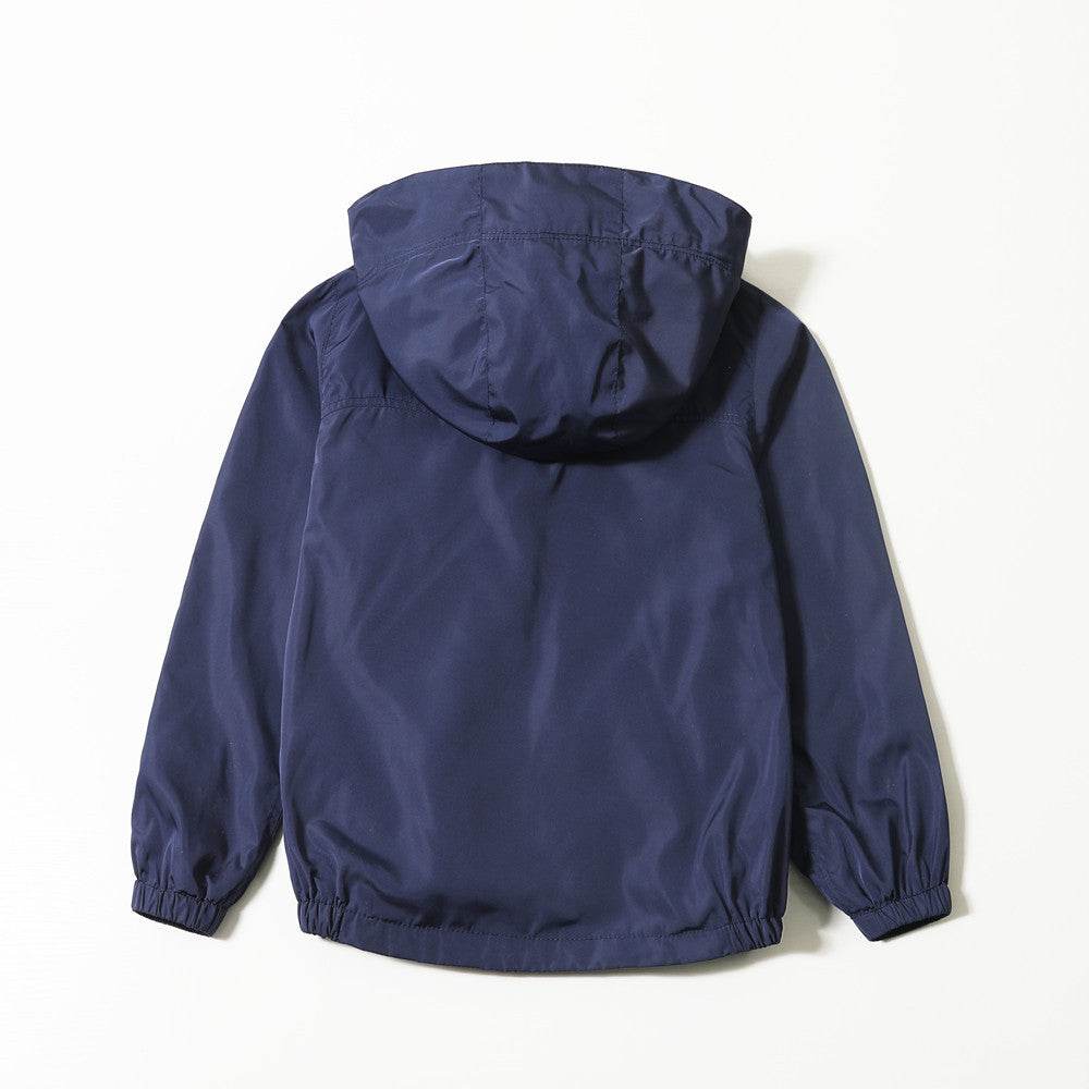 Coat Jacket Autumn New Medium And Big Kids Hood - Mubimart