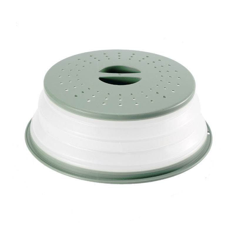 Collapsible Microwave Ovens Cover Food Storage Fresh-keeping Cover Fruit Vegetables Colander Strainer Lid Drain Basket - Mubimart