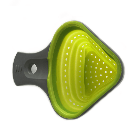 Collapsible Silicone Odourless Heat-resistant Colander - Mubimart