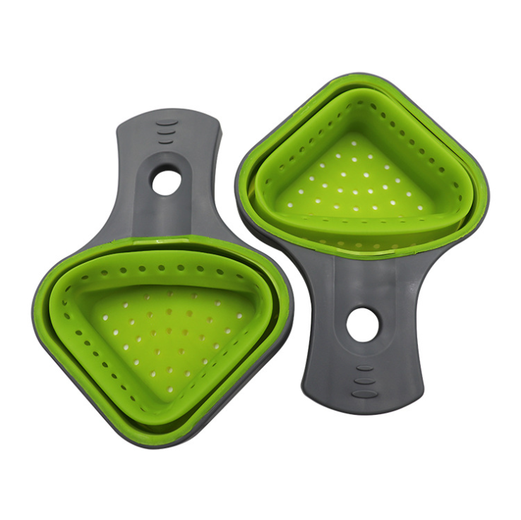 Collapsible Silicone Odourless Heat-resistant Colander - Mubimart -  