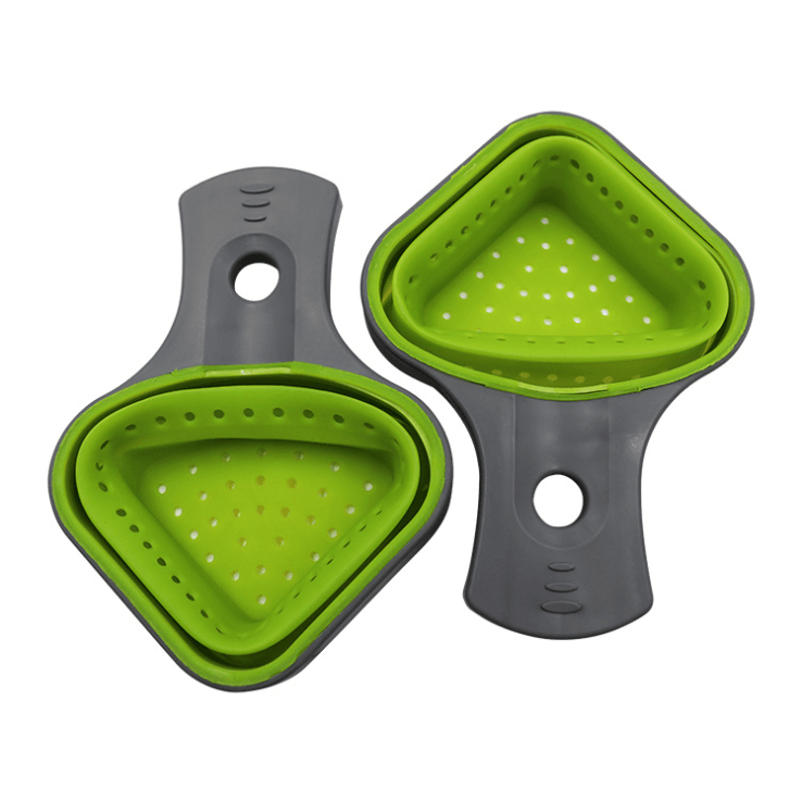 Collapsible Silicone Odourless Heat-resistant Colander - Mubimart