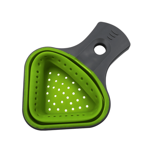 Collapsible Silicone Odourless Heat-resistant Colander - Mubimart