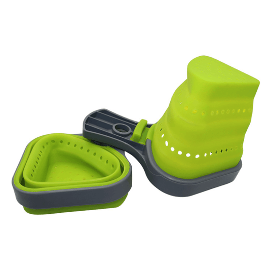 Collapsible Silicone Odourless Heat-resistant Colander - Mubimart