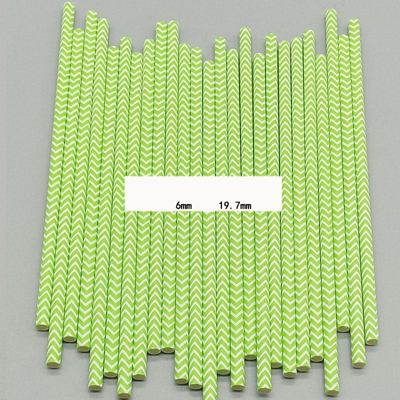 Color paper straws bronzing straws - Mubimart -  