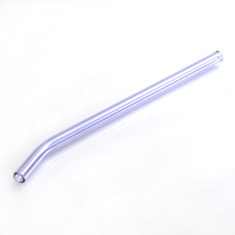 Colored High Borosilicate Environmentally Friendly Heat-resistant Curved Glass Straws - Mubimart -  