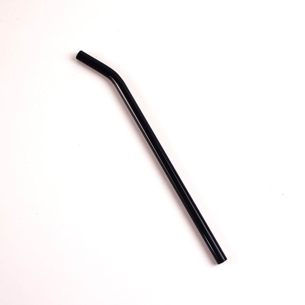 Colored High Borosilicate Environmentally Friendly Heat-resistant Curved Glass Straws - Mubimart
