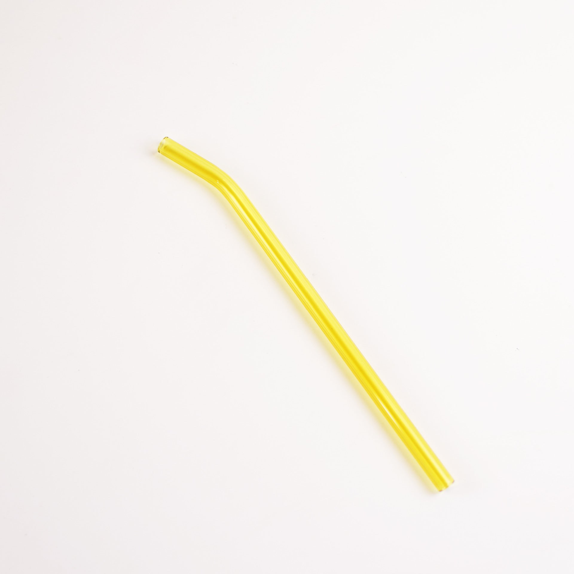 Colored High Borosilicate Environmentally Friendly Heat-resistant Curved Glass Straws - Mubimart -  