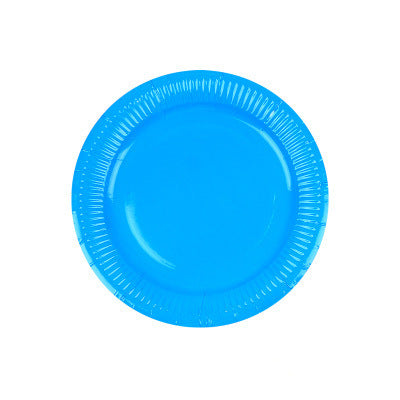 Colored Paper Plates Handmade Eco-friendly Paper Plates Paper Cups - Mubimart -  