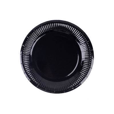 Colored Paper Plates Handmade Eco-friendly Paper Plates Paper Cups - Mubimart