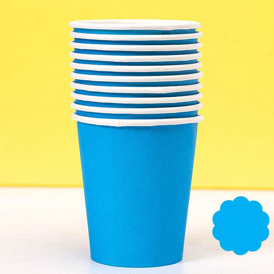 Colored Paper Plates Handmade Eco-friendly Paper Plates Paper Cups - Mubimart