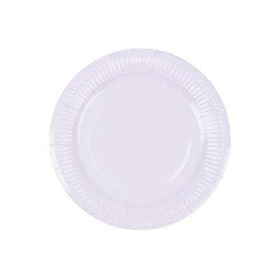 Colored Paper Plates Handmade Eco-friendly Paper Plates Paper Cups - Mubimart