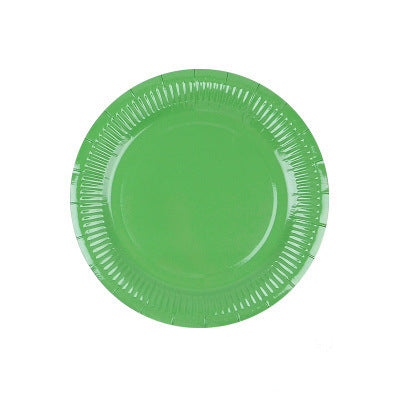 Colored Paper Plates Handmade Eco-friendly Paper Plates Paper Cups - Mubimart -  