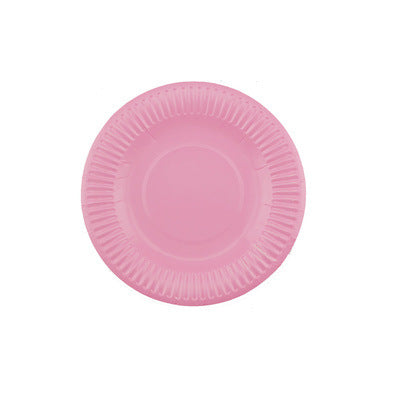 Colored Paper Plates Handmade Eco-friendly Paper Plates Paper Cups - Mubimart -  