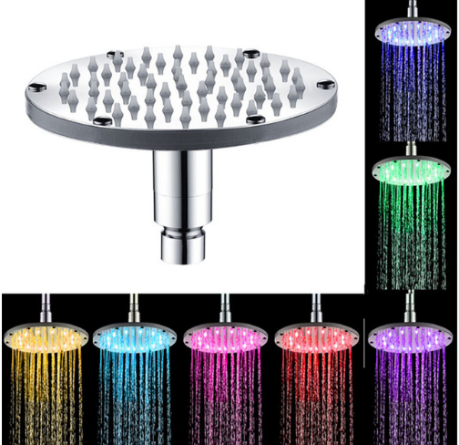 Colorful 7 Colors Change LED Shower Head Bathroom Bathroom Shine Water Faucet - Mubimart - Shower Head 