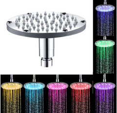 Colorful 7 Colors Change LED Shower Head Bathroom Bathroom Shine Water Faucet - Mubimart - Shower Head 