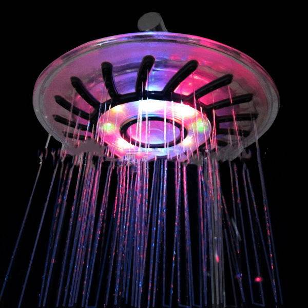 Colorful LED With Four Colors And 8 Inches Shower Head - Mubimart
