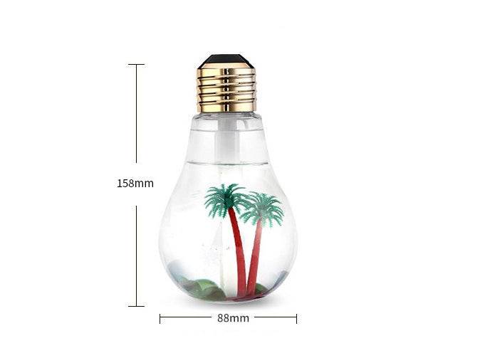 Colorful Light Bulb Humidifier Air Ultrasonic USB Essential Oil Diffuser Atomizer Freshener Mist Maker For Home Office - Mubimart