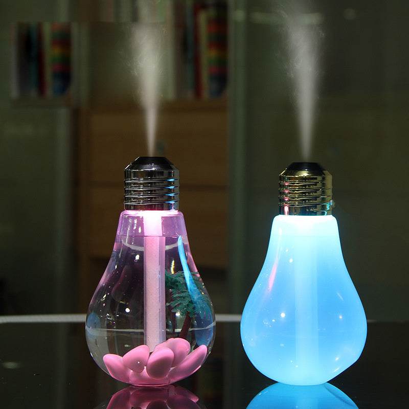 Colorful Light Bulb Humidifier Air Ultrasonic USB Essential Oil Diffuser Atomizer Freshener Mist Maker For Home Office - Mubimart