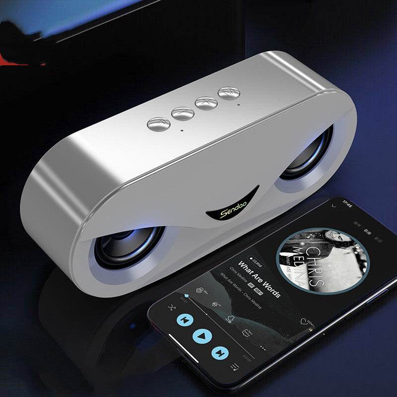 Colorful Lights Wireless Bluetooth Speaker Dual Speakers Subwoofer - Mubimart