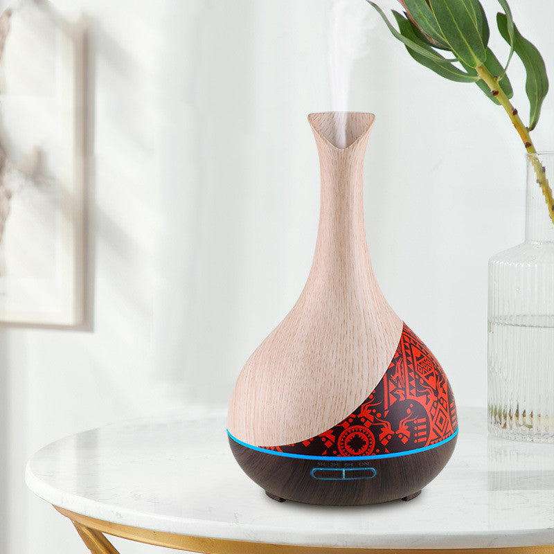 Colorful wood grain ultrasonic humidifier - Mubimart - Ultrasonic Humidifiers 