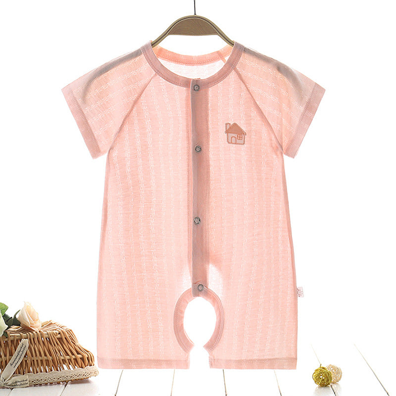 Mubimart Comfortable Baby's One-Piece Summer Clothes | Pure Cotton Infant Pajamas Mubimart baby apparel baby boy fashion baby clothes online baby clothing set baby clothing store baby fashion baby one-piece clothes Mubimart newborn pajamas newborn summer clothes pure cotton baby clothes summer infant pajamas toddler clothes