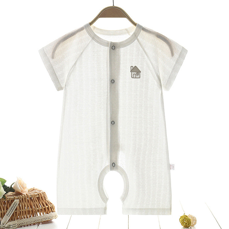 Mubimart Comfortable Baby's One-Piece Summer Clothes | Pure Cotton Infant Pajamas Mubimart baby apparel baby boy fashion baby clothes online baby clothing set baby clothing store baby fashion baby one-piece clothes Mubimart newborn pajamas newborn summer clothes pure cotton baby clothes summer infant pajamas toddler clothes