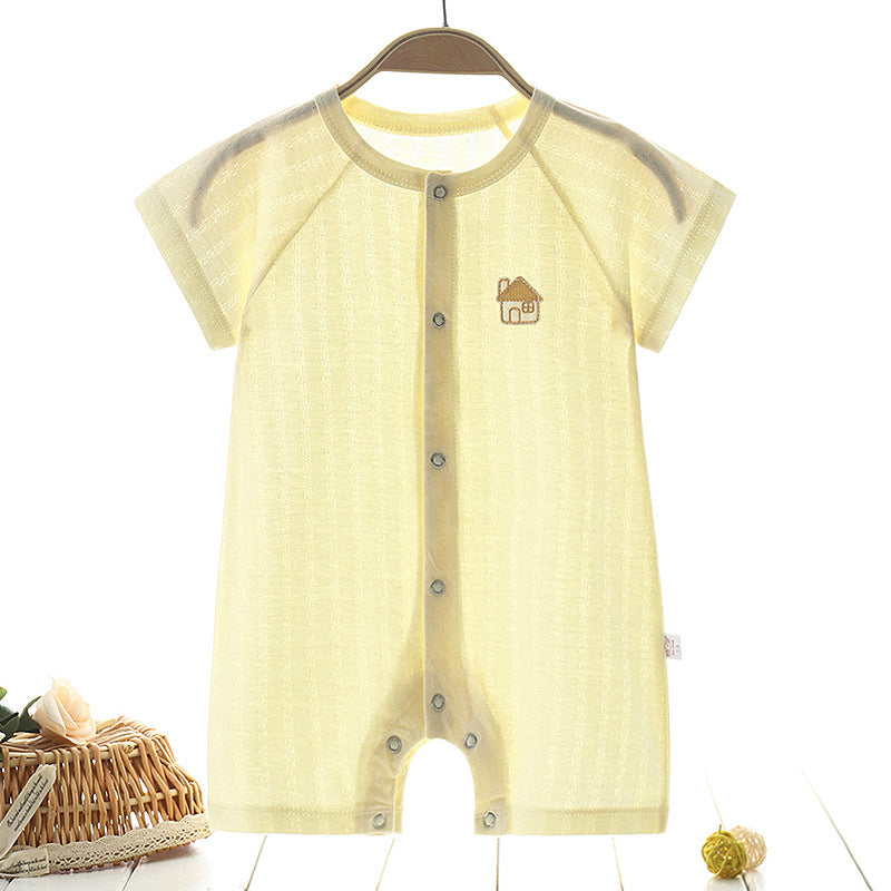 Mubimart Comfortable Baby's One-Piece Summer Clothes | Pure Cotton Infant Pajamas Mubimart baby apparel baby boy fashion baby clothes online baby clothing set baby clothing store baby fashion baby one-piece clothes Mubimart newborn pajamas newborn summer clothes pure cotton baby clothes summer infant pajamas toddler clothes