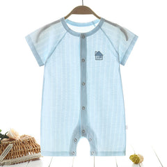 Mubimart Comfortable Baby's One-Piece Summer Clothes | Pure Cotton Infant Pajamas Mubimart baby apparel baby boy fashion baby clothes online baby clothing set baby clothing store baby fashion baby one-piece clothes Mubimart newborn pajamas newborn summer clothes pure cotton baby clothes summer infant pajamas toddler clothes