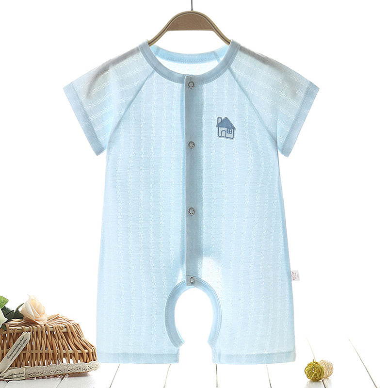 Mubimart Comfortable Baby's One-Piece Summer Clothes | Pure Cotton Infant Pajamas Mubimart baby apparel baby boy fashion baby clothes online baby clothing set baby clothing store baby fashion baby one-piece clothes Mubimart newborn pajamas newborn summer clothes pure cotton baby clothes summer infant pajamas toddler clothes