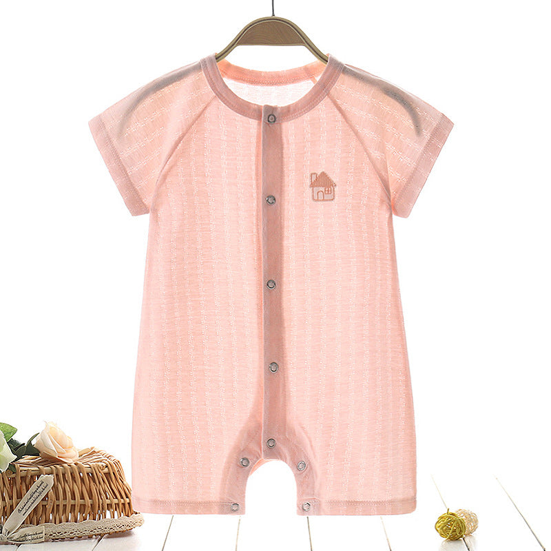 Mubimart Comfortable Baby's One-Piece Summer Clothes | Pure Cotton Infant Pajamas Mubimart baby apparel baby boy fashion baby clothes online baby clothing set baby clothing store baby fashion baby one-piece clothes Mubimart newborn pajamas newborn summer clothes pure cotton baby clothes summer infant pajamas toddler clothes