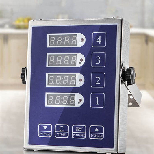Commercial Stainless Steel Kitchen Zero Error Four-channel Timer - Mubimart