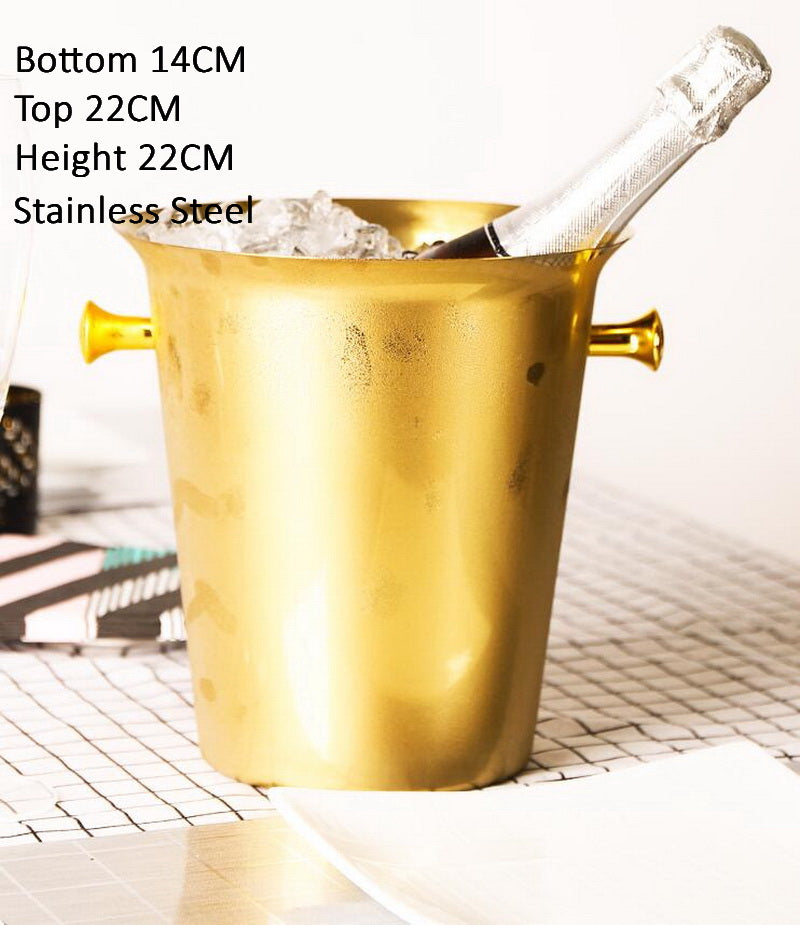 Commercial use of stainless steel ice bucket - Mubimart -  