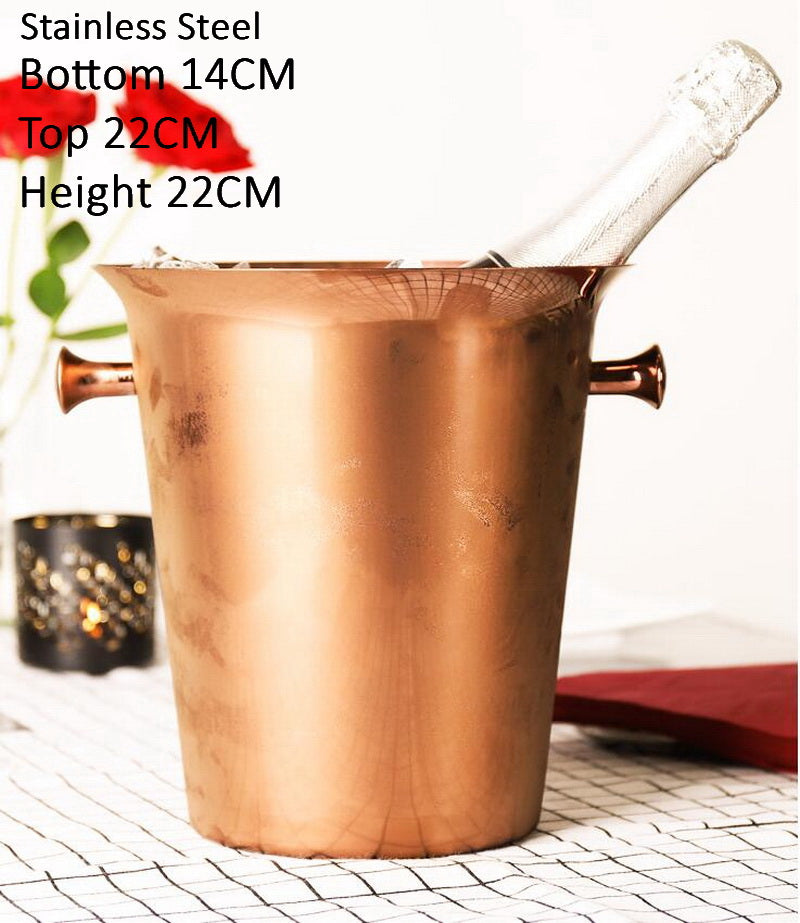 Commercial use of stainless steel ice bucket - Mubimart -  