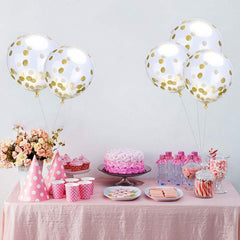 Confetti Balloons Clear Ballons Party Wedding - Mubimart -  