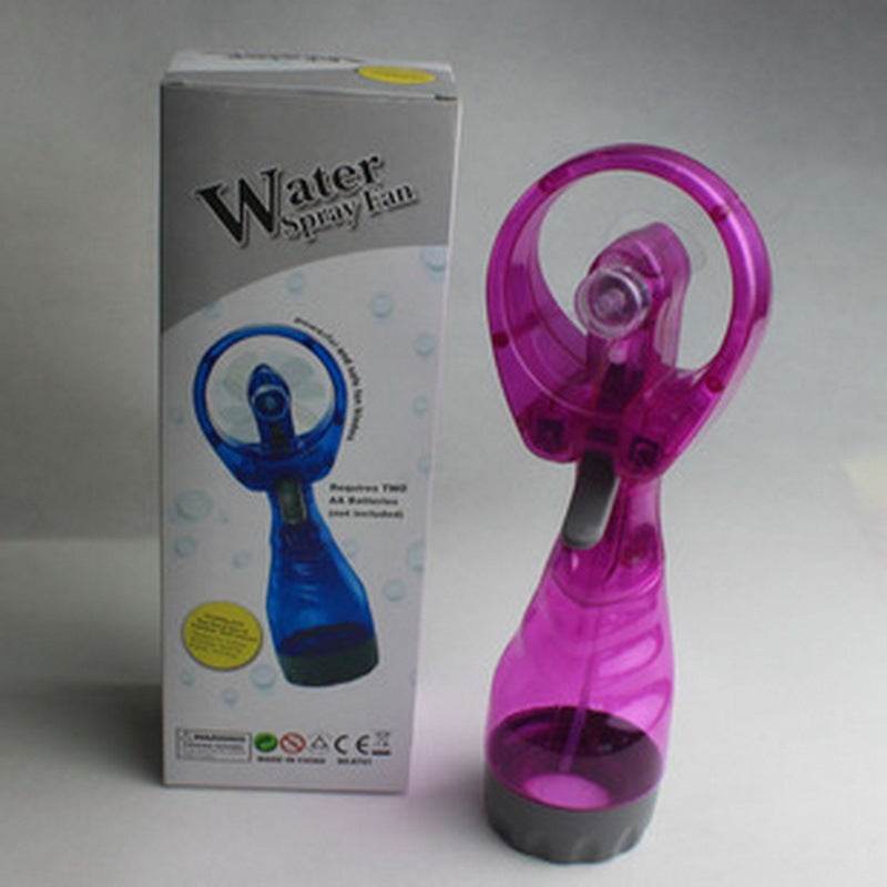 Convenient Hand-operated Humidification Mini Spray Fan Water Fan Spray Portable Mist Fan Mini Handheld - Mubimart
