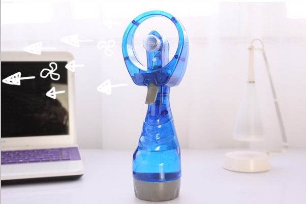 Convenient Hand-operated Humidification Mini Spray Fan Water Fan Spray Portable Mist Fan Mini Handheld - Mubimart