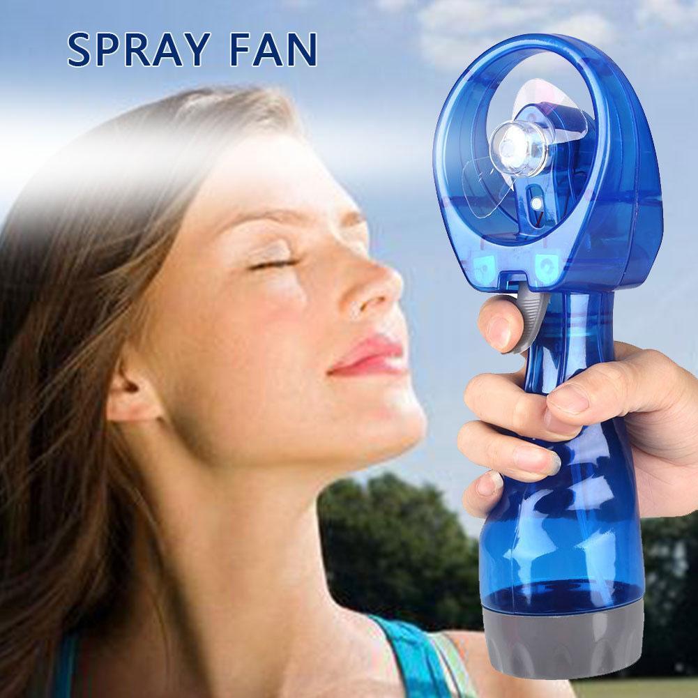 Convenient Hand-operated Humidification Mini Spray Fan Water Fan Spray Portable Mist Fan Mini Handheld - Mubimart - Personal fans 