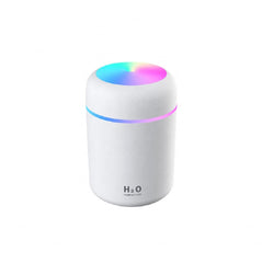 Cool Mist Humidifier, 300ml Mini Portable Humidifier With Multicolor LED Night Light, 2 Mist Mode And Auto Shut-Off, Personal Desktop Aroma Diffuser For Home Office - Mubimart -  