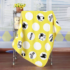 Coral fleece blanket flannel baby blanket cartoon blanket car office knee blanket car inner blanket - Mubimart - Blankets 