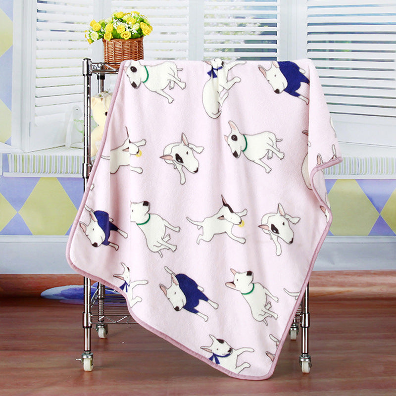 Coral fleece blanket flannel baby blanket cartoon blanket car office knee blanket car inner blanket - Mubimart -  