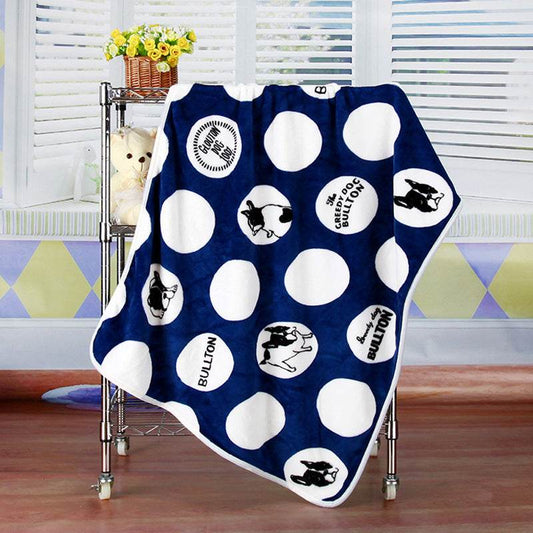 Coral fleece blanket flannel baby blanket cartoon blanket car office knee blanket car inner blanket - Mubimart