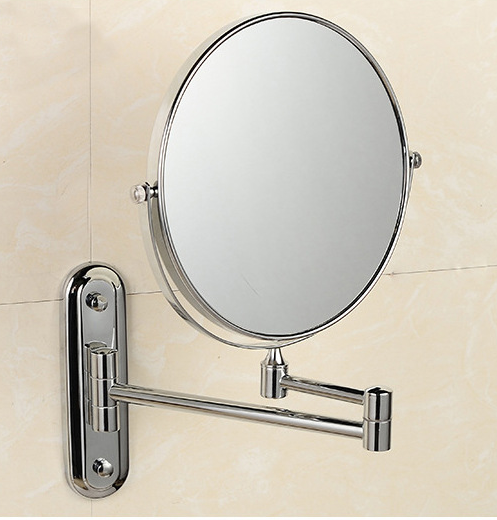 Cosmetic Mirror Wall Mounted Double Side Adjustable, Rotating Function Mirror - Mubimart -  