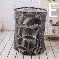 Cotton And Linen Large Dirty Clothes Hamper Toy Storage Bucket - Mubimart -  