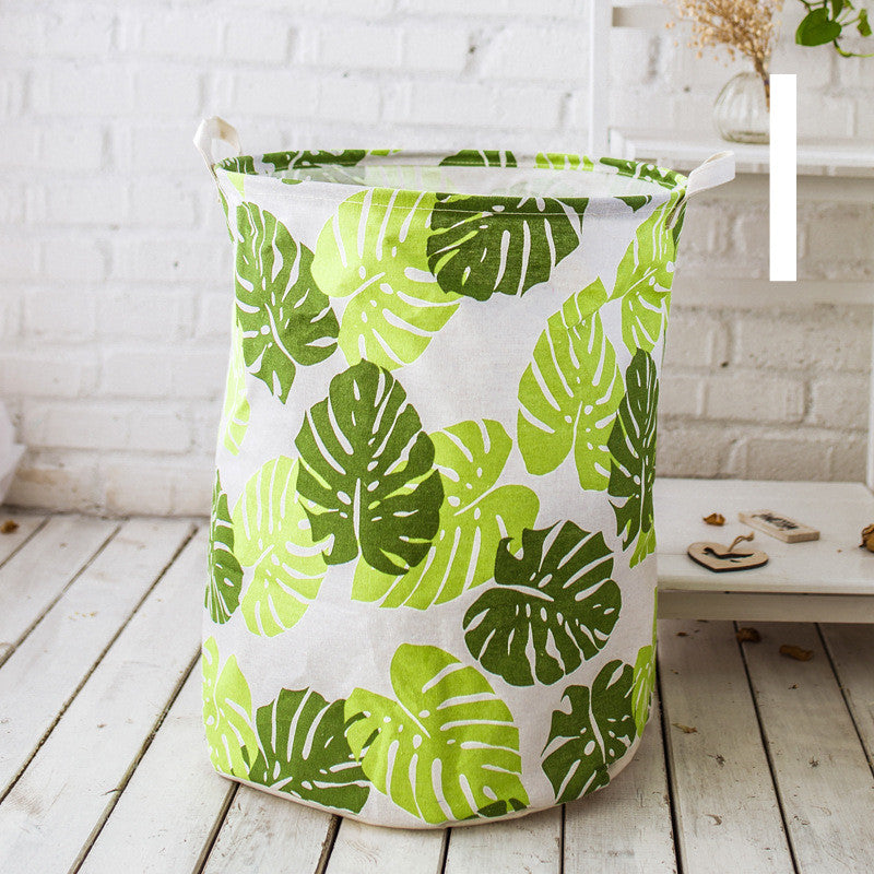 Cotton And Linen Large Dirty Clothes Hamper Toy Storage Bucket - Mubimart -  