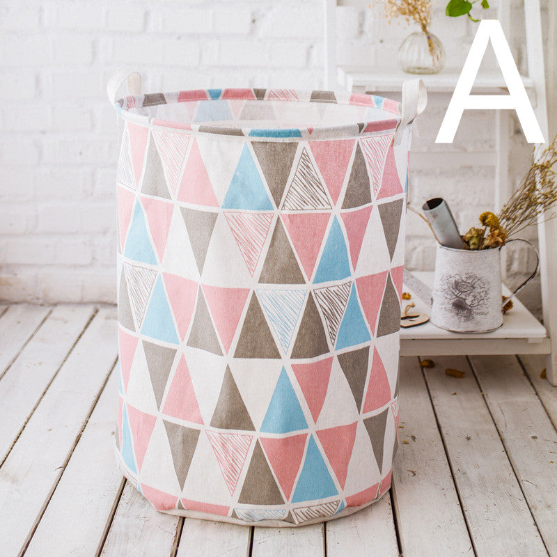 Cotton And Linen Large Dirty Clothes Hamper Toy Storage Bucket - Mubimart -  