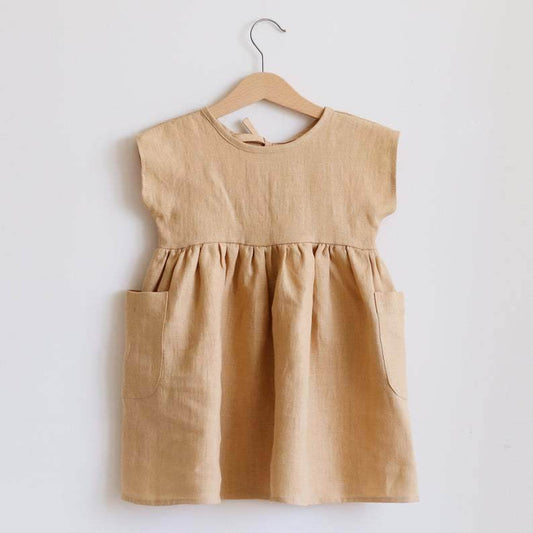 Cotton And Linen Petticoat Big Pp Shorts 2-piece Baby Girl - Mubimart