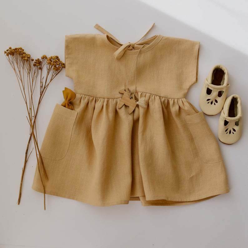 Cotton And Linen Petticoat Big Pp Shorts 2-piece Baby Girl - Mubimart