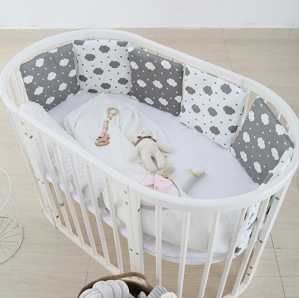 Cotton Crib Bed Circumference Baby Anti-collision Kit - Mubimart - Crib 