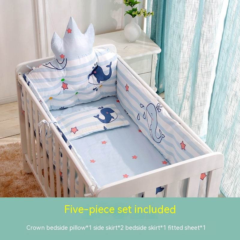 Cotton Crib Guardrail Anti-collision Bed Fence - Mubimart